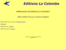 Tablet Screenshot of colombe.de